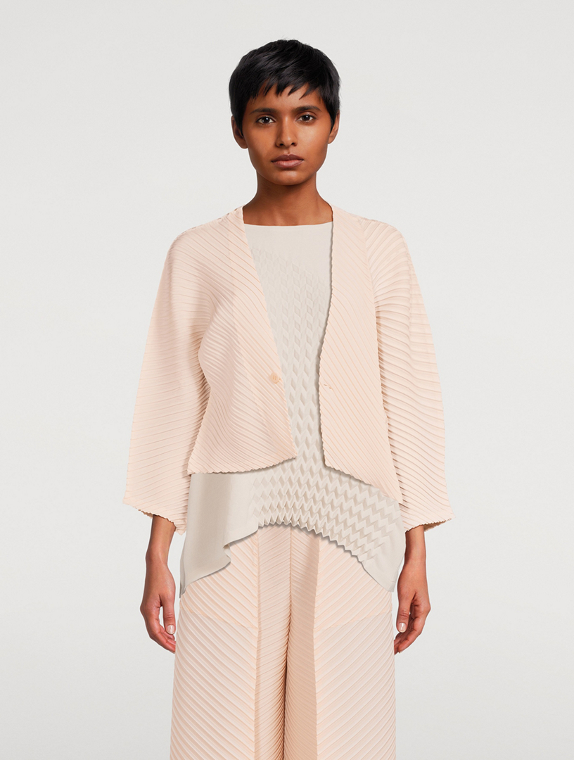Plaster Pleats Cardigan