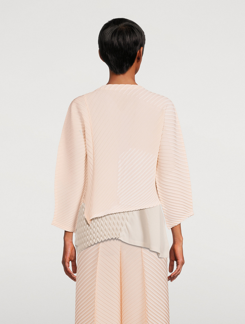 Plaster Pleats Cardigan