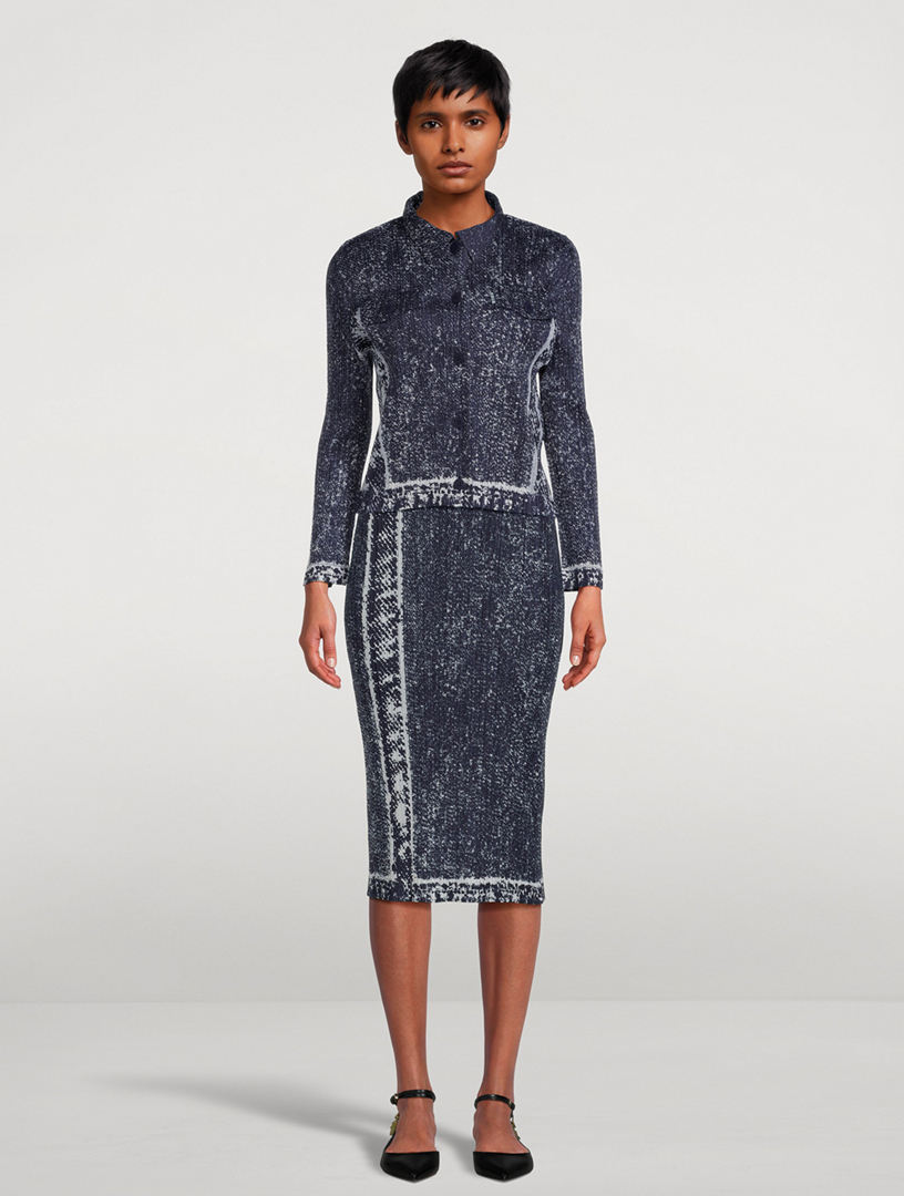 PLEATS PLEASE ISSEY MIYAKE Trail Denim Jacket | Holt Renfrew