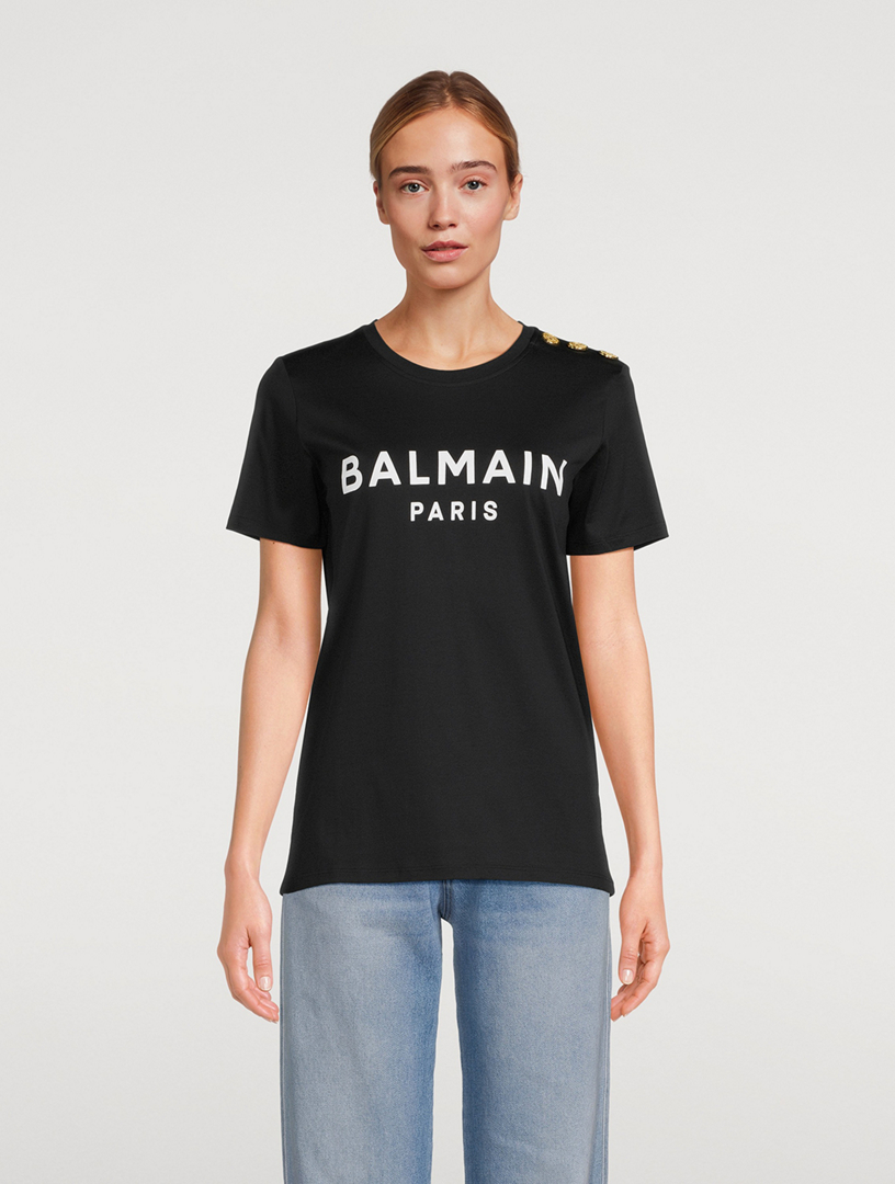 Balmain logo t shirt online