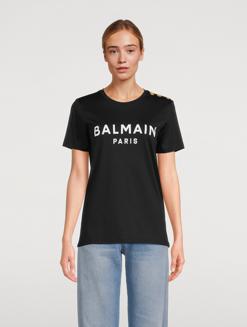 Balmain logo t shirt online