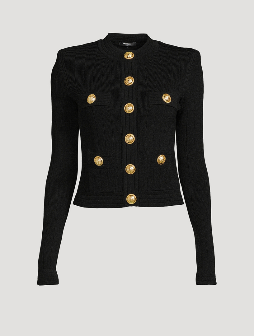 BALMAIN Buttoned Knit Cardigan