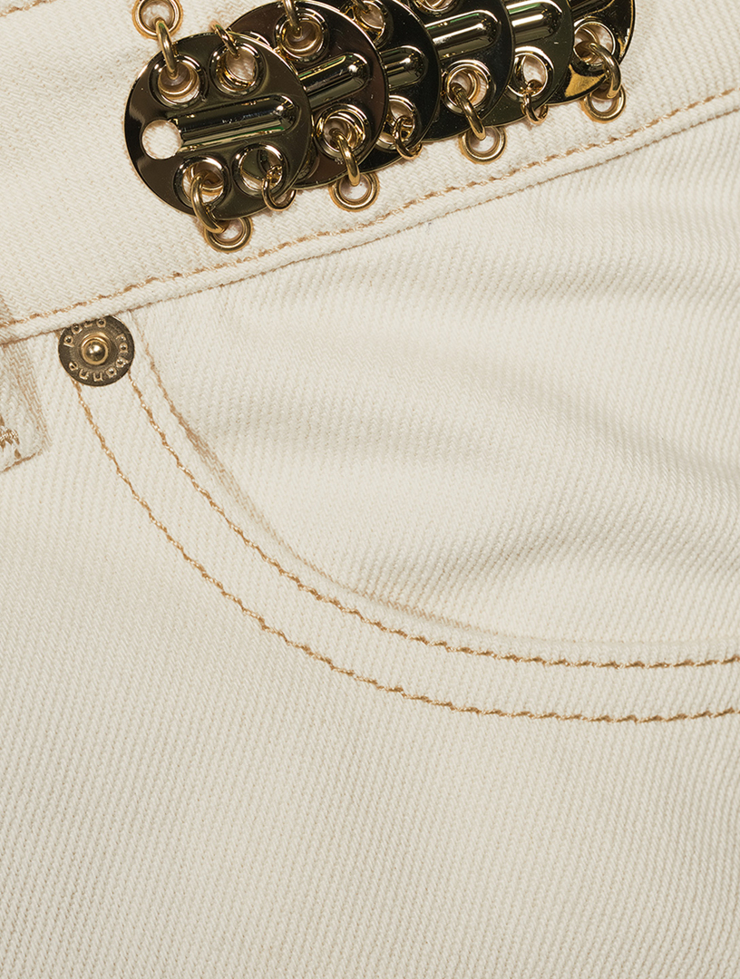RABANNE Paillette-Embellished Flared Jeans | Holt Renfrew