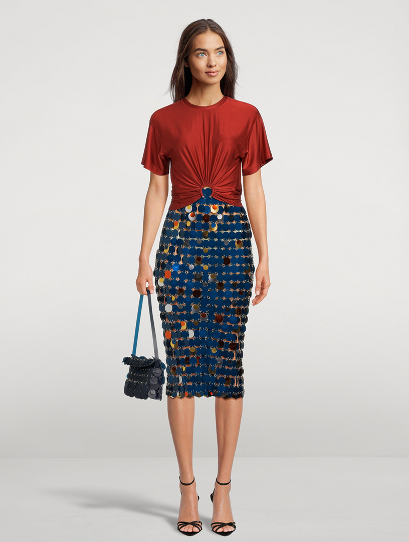 Paillette Pencil Skirt
