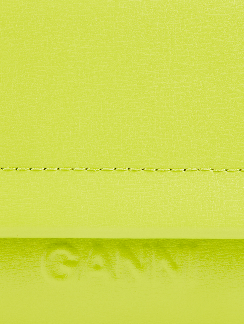GANNI Portefeuille enveloppe à chaîne Banner  Vert