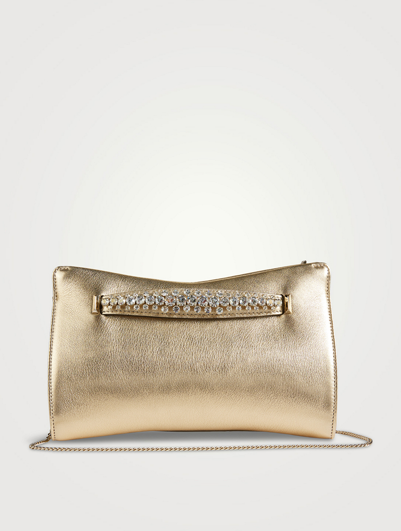 Leather Envelope Clutch, Aubergine - The Paris Market