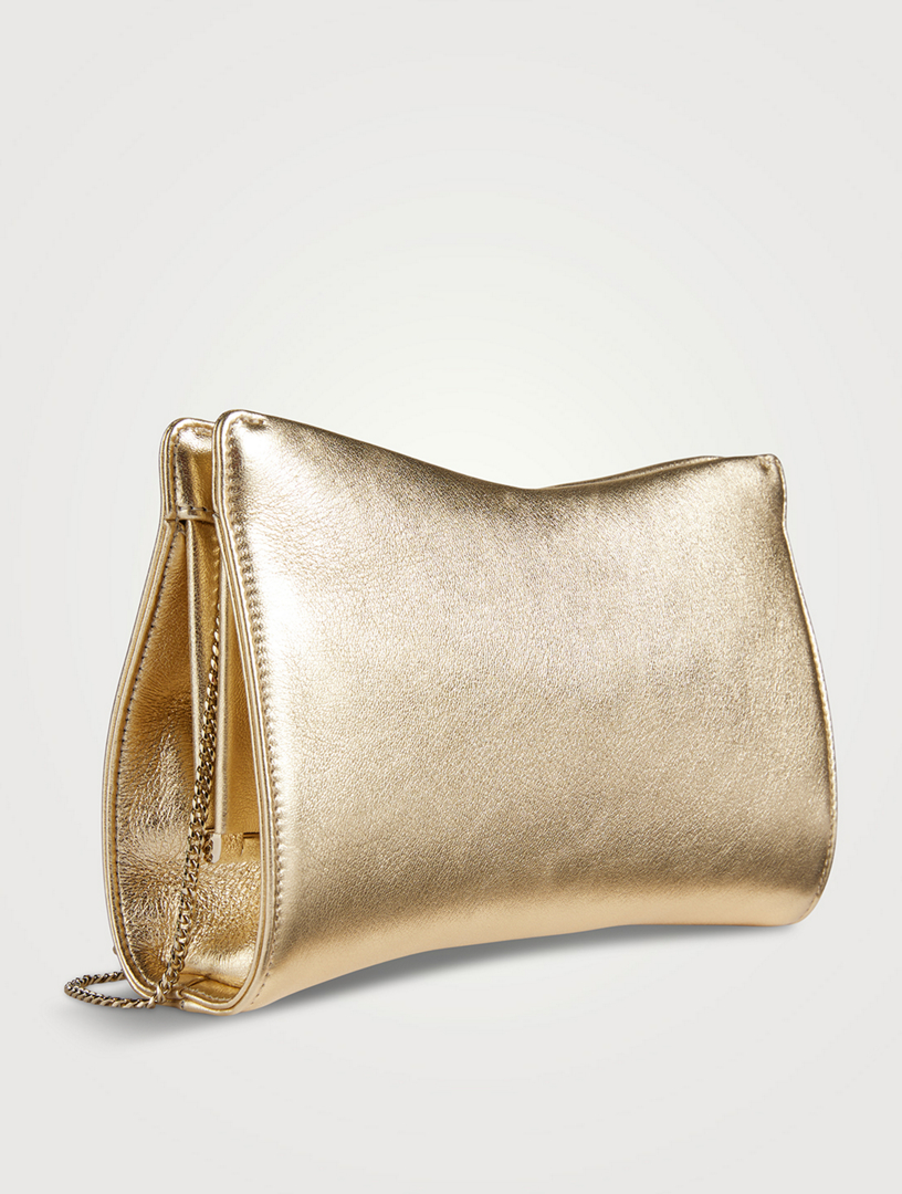 JIMMY CHOO Venus Leather Clutch Holt Renfrew