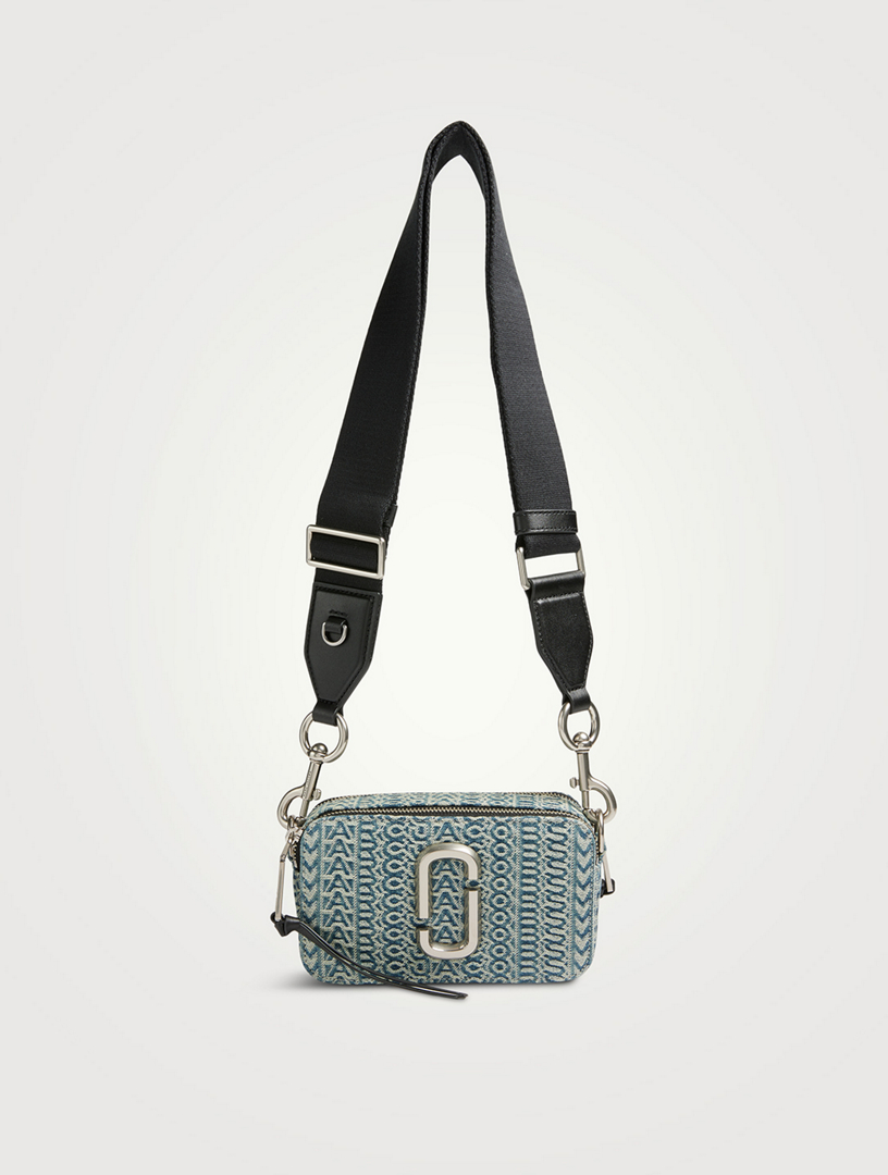 The Snapshot Monogram Denim Camera Bag in Blue - Marc Jacobs