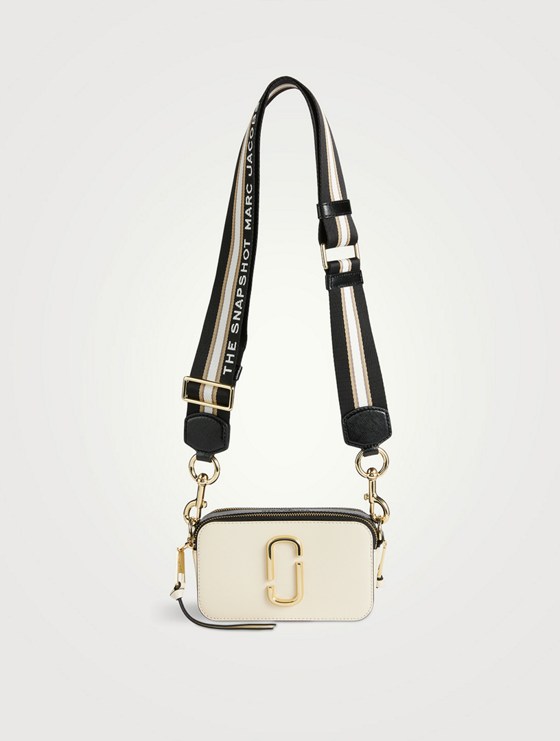 The Snapshot Leather Camera Bag in Beige - Marc Jacobs