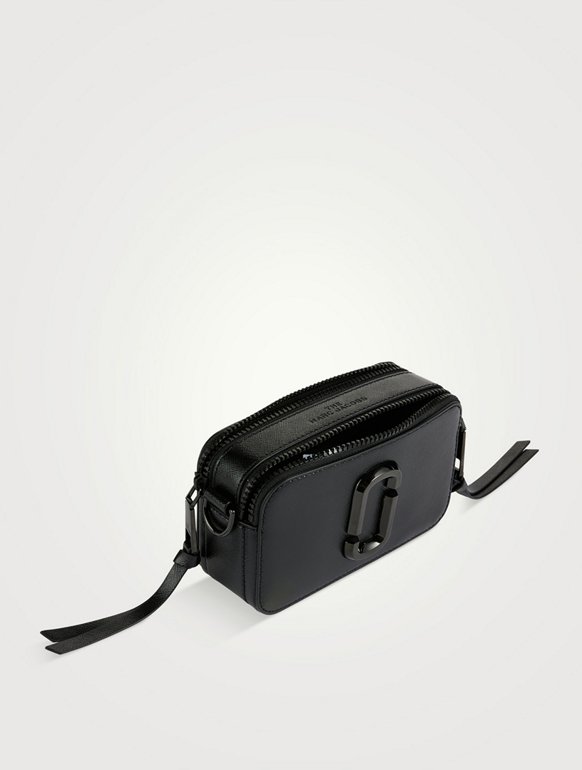 MARC JACOBS SNAPSHOT BAG IN BLACK LEATHER