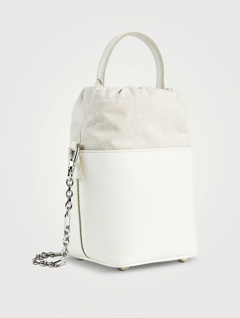 Maison margiela bucket deals bag white