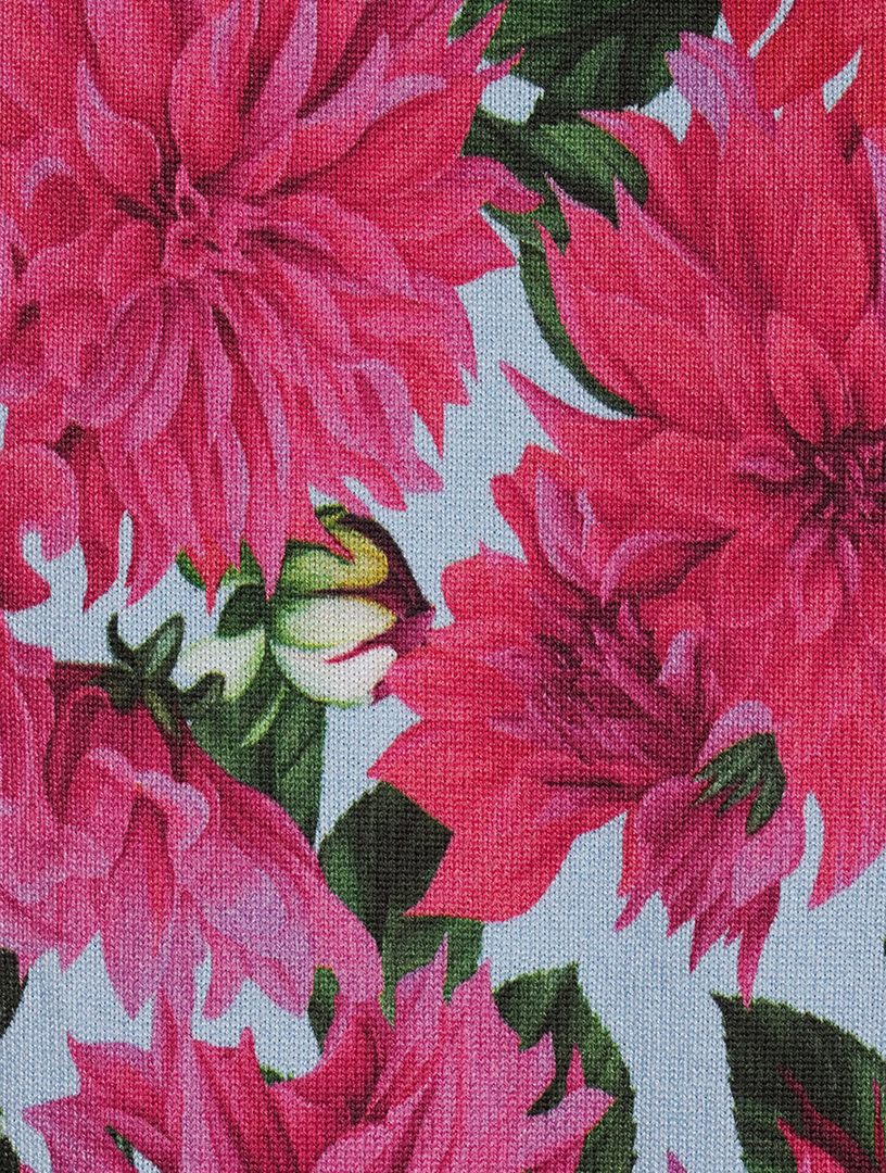 Cardigan Dahlia Print