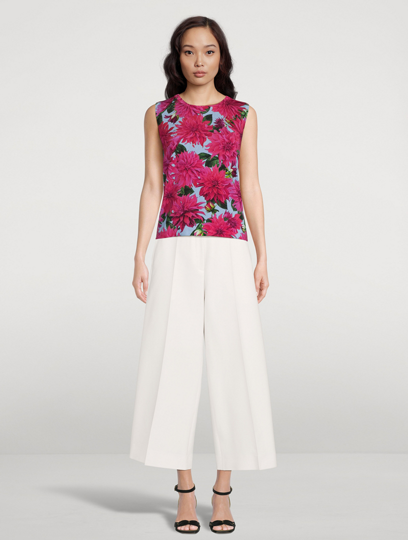 Tank Top Dahlia Print
