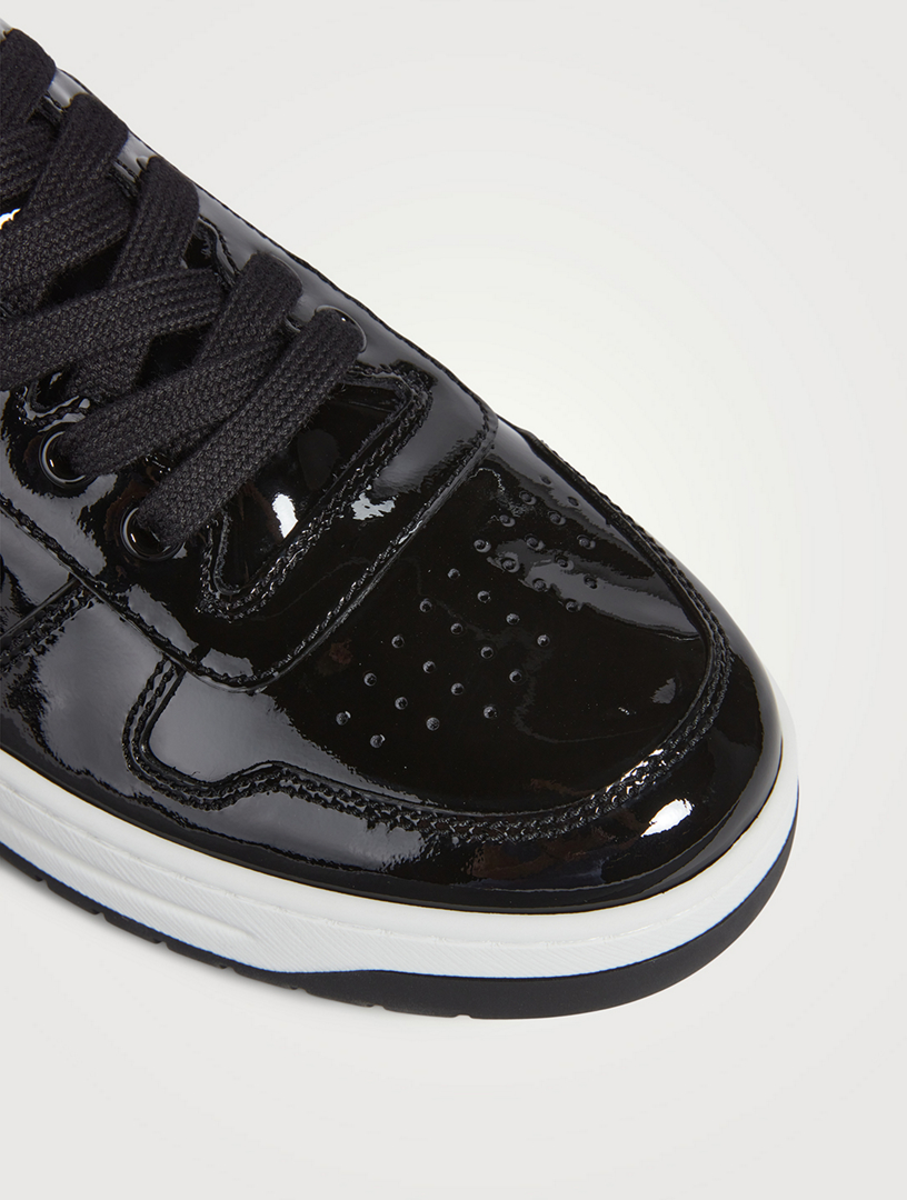 Prada black high hot sale top sneakers