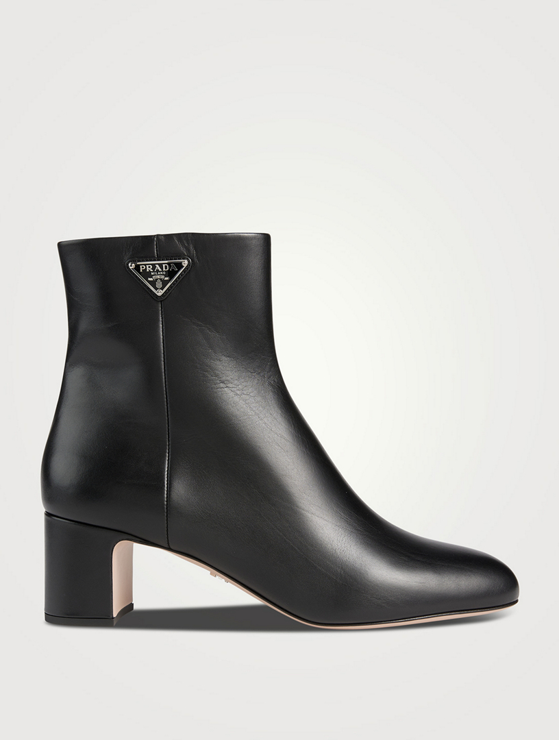 Prada tronchetti leather ankle on sale boots