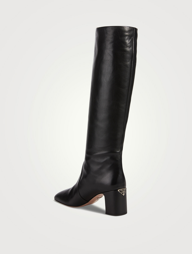 Prada Leather knee-high boots