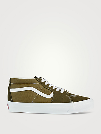 SK8-Mid Suede And Canvas Sneakers