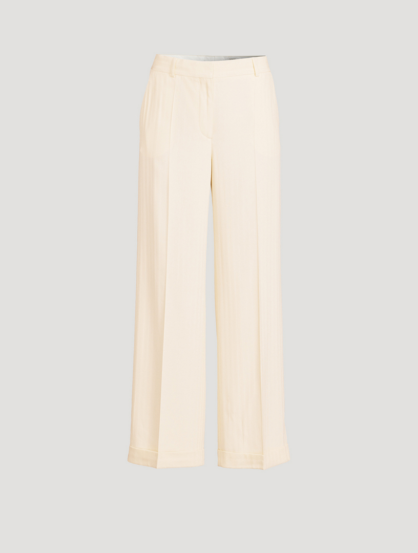 TOTÊME Herringbone Straight-Leg Trousers | Holt Renfrew