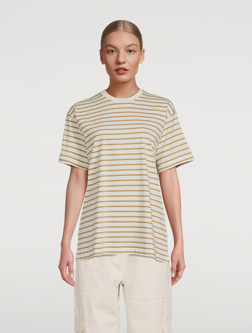 TOTÊME Straight-Fit T-Shirt In Stripe Print | Holt Renfrew