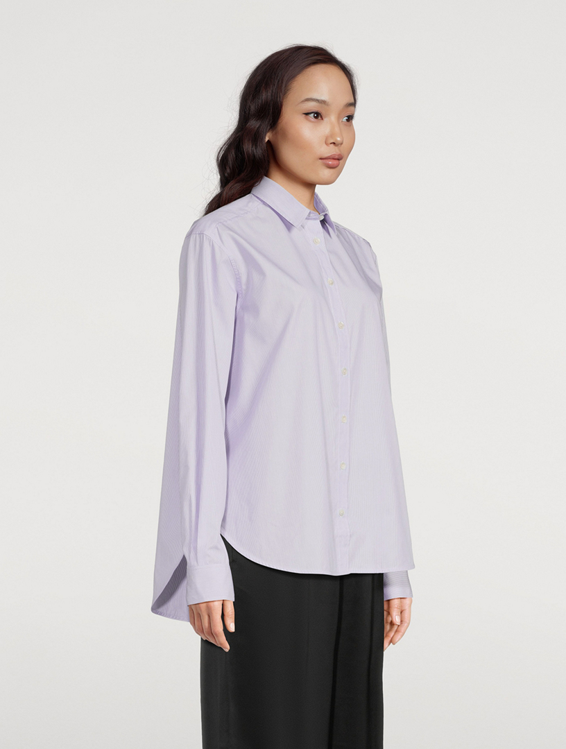 Signature Cotton Shirt Stripe Print