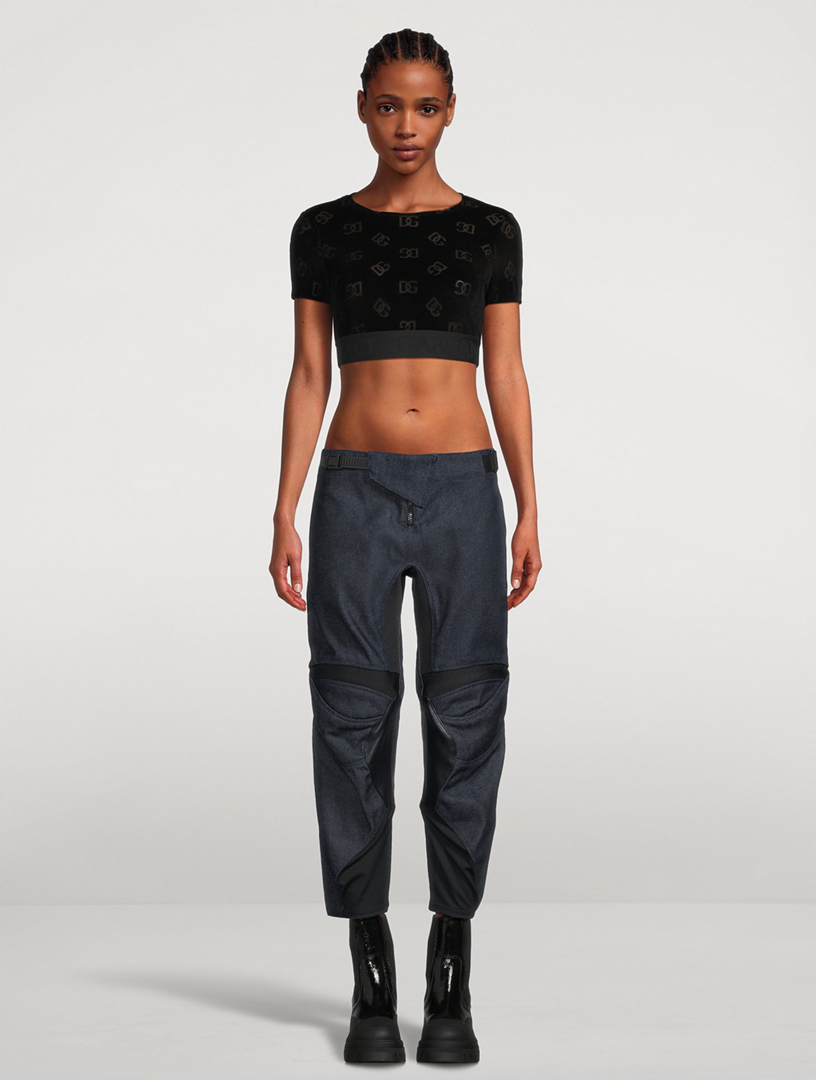 Denim Racing Trousers