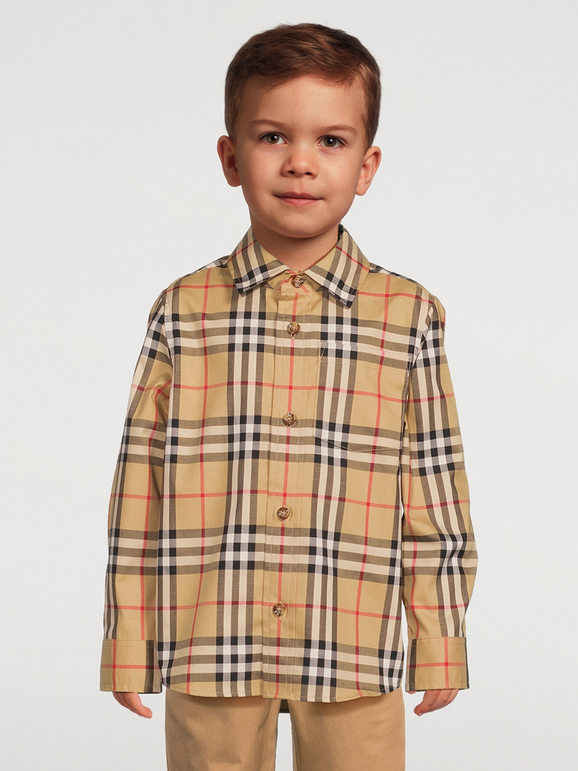 Burberry stretch cotton outlet shirt