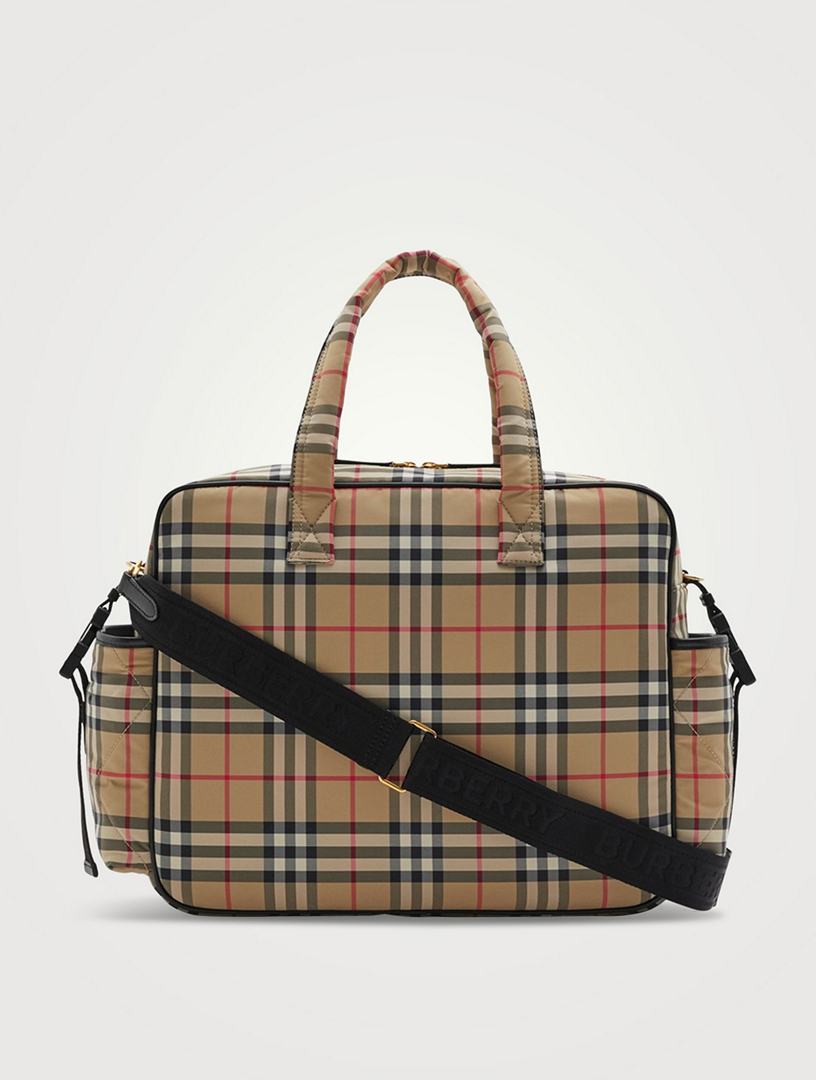 Burberry Beige Vintage Check Changing Bag