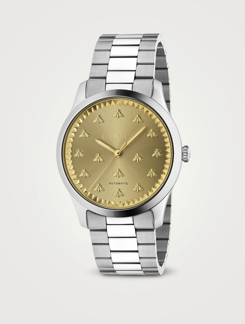 G-Timeless watch with bees, 42 mm