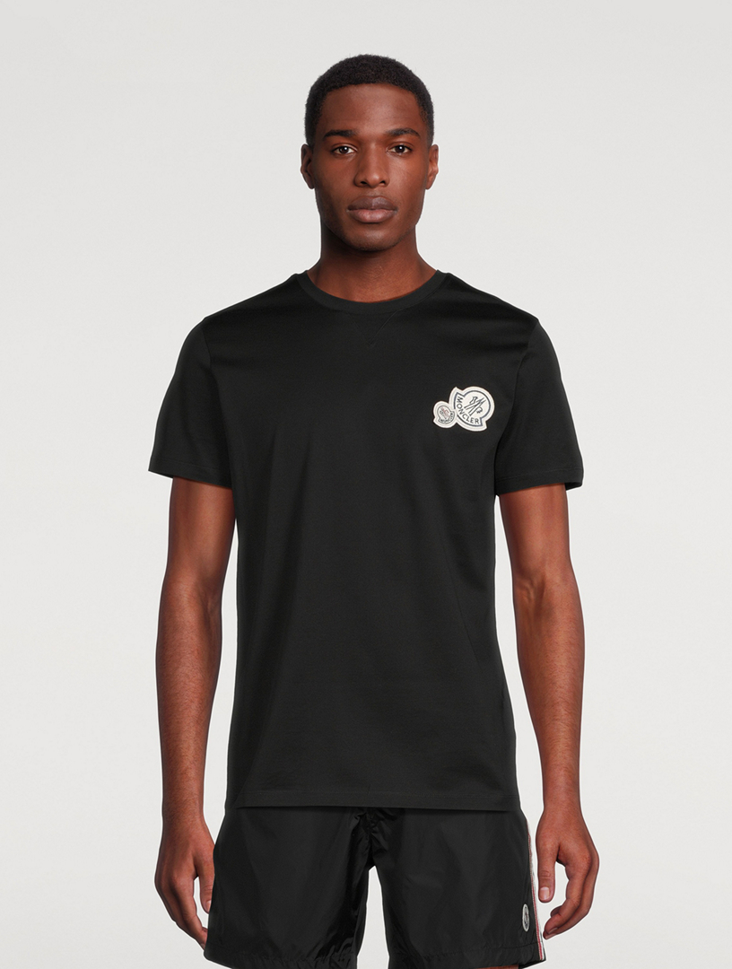 Moncler t shirt clearance double logo