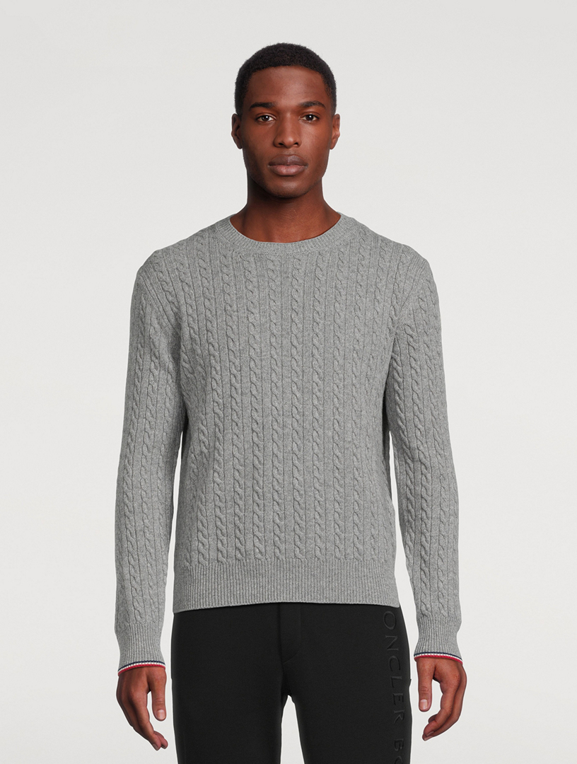 MONCLER Wool And Cashmere Crewneck Sweater | Holt Renfrew