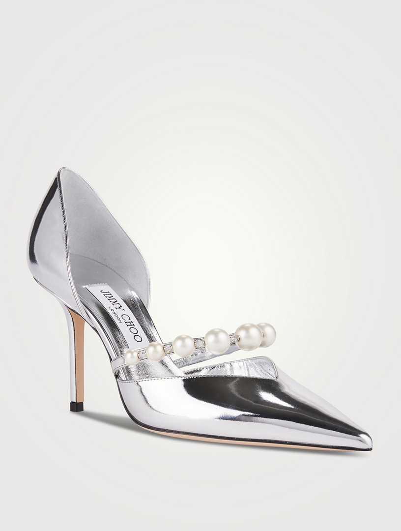 Jimmy choo clearance metallic pumps