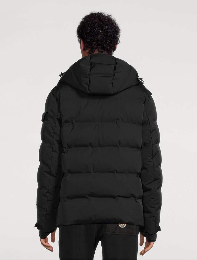 Blue Montgetech quilted down ski jacket