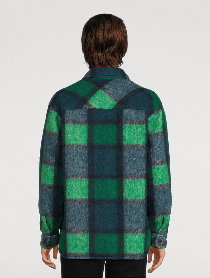 Moncler flannel discount green