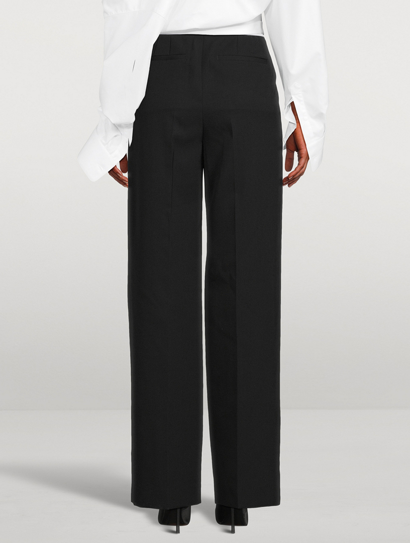 Logo-Elastic Straight-Leg Trousers