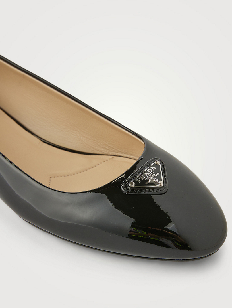 Prada hot sale gold flats