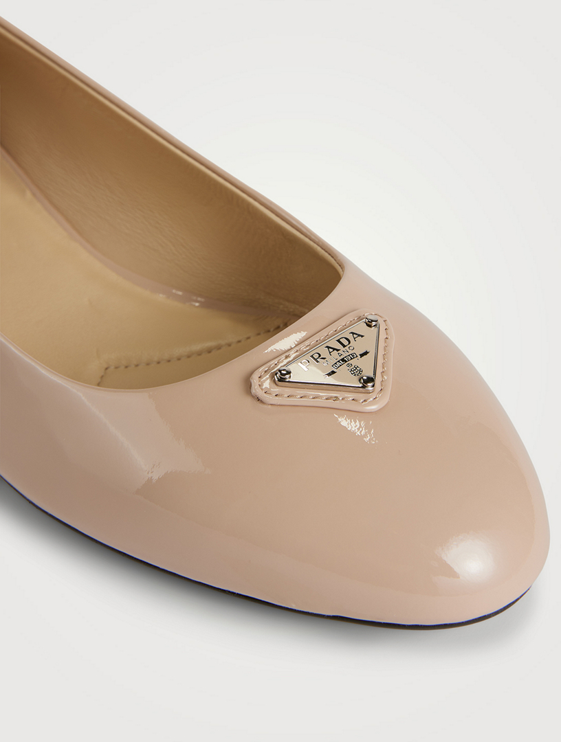 Prada patent hot sale leather flats