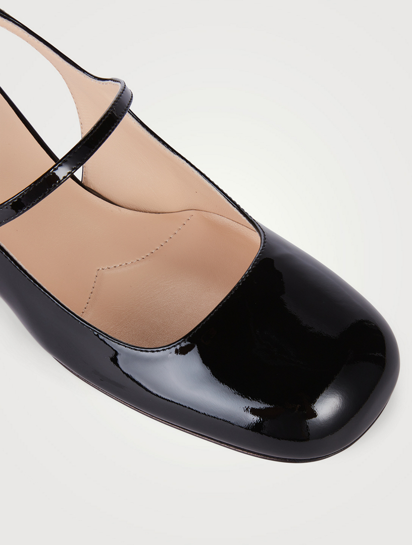 Prada patent leather store mary jane pumps