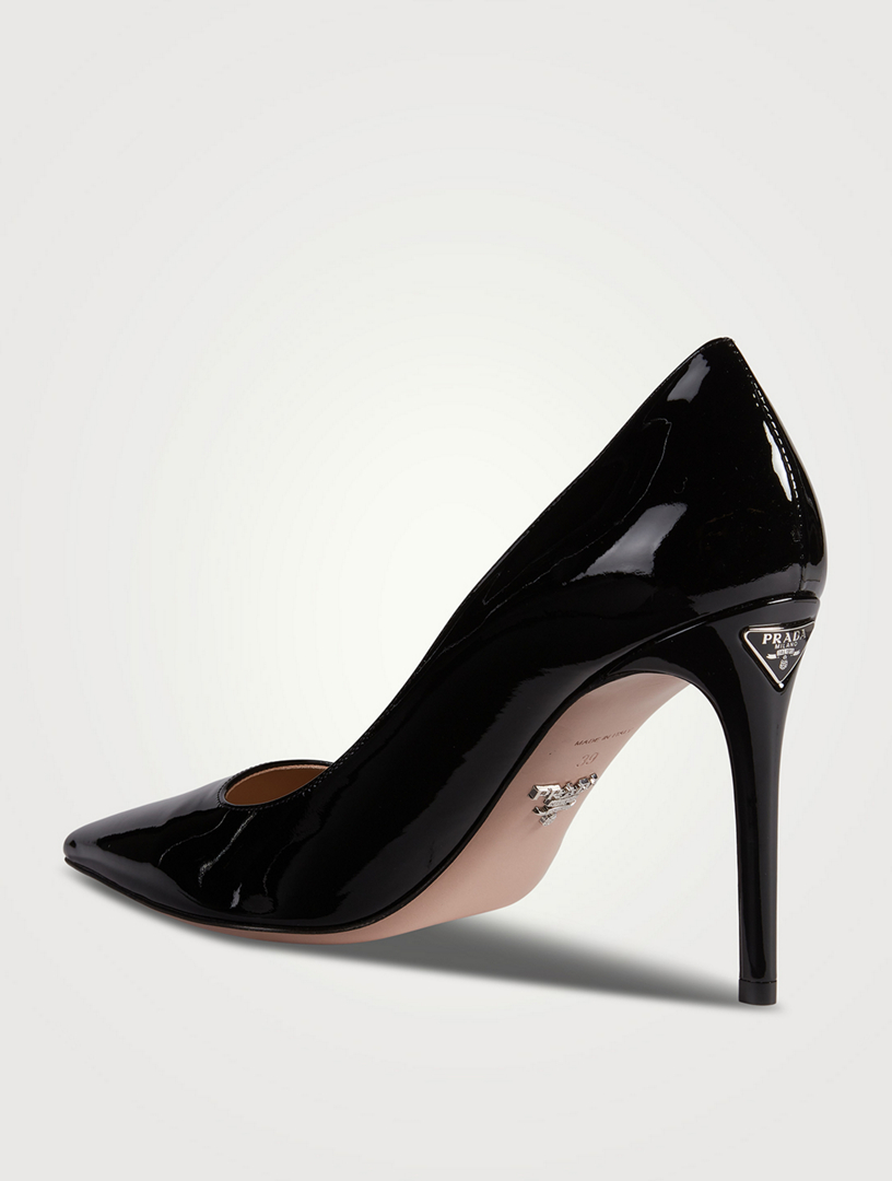 Prada patent leather on sale pumps