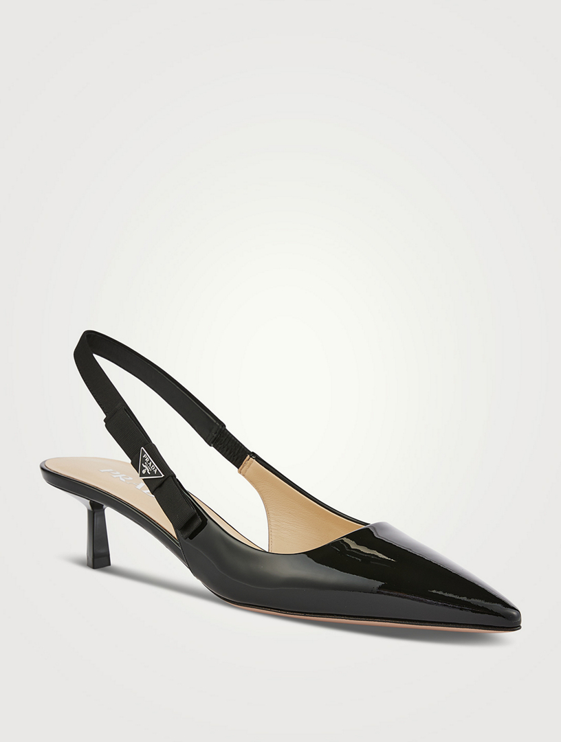 Patent Leather Slingback Pumps