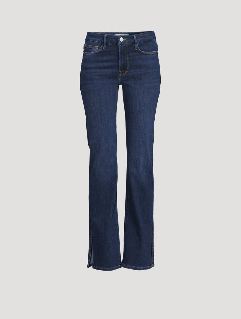 Le Mini Bootcut Jeans With Slit