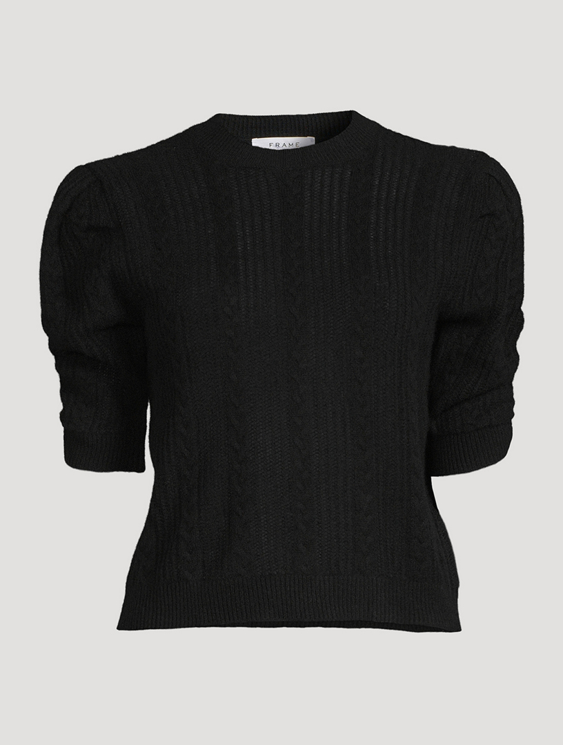 Frame Pointelle Cashmere Sweater 