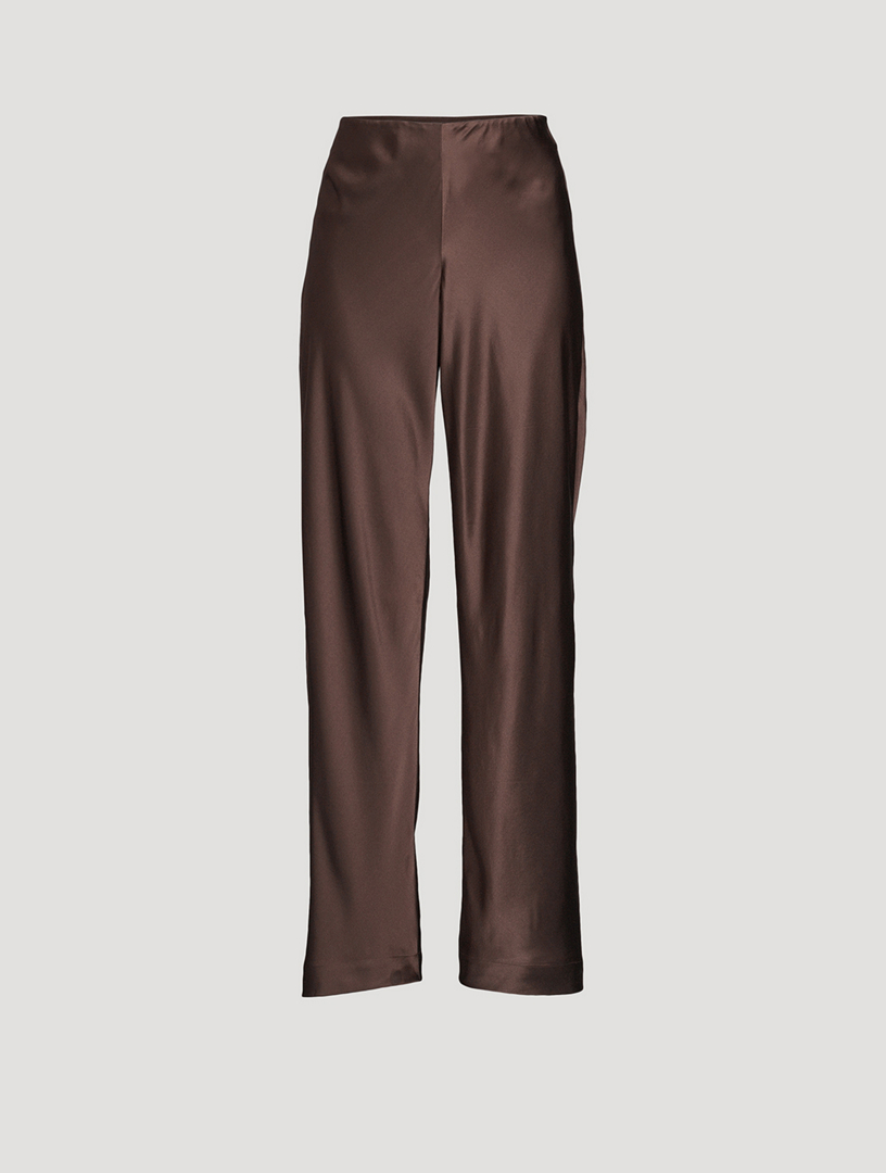 FRAME Wide-Leg Silk Trousers | Holt Renfrew