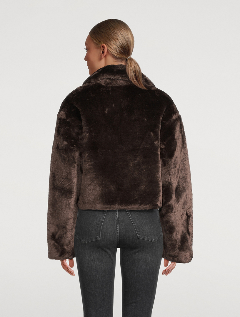 Frame faux shop fur coat