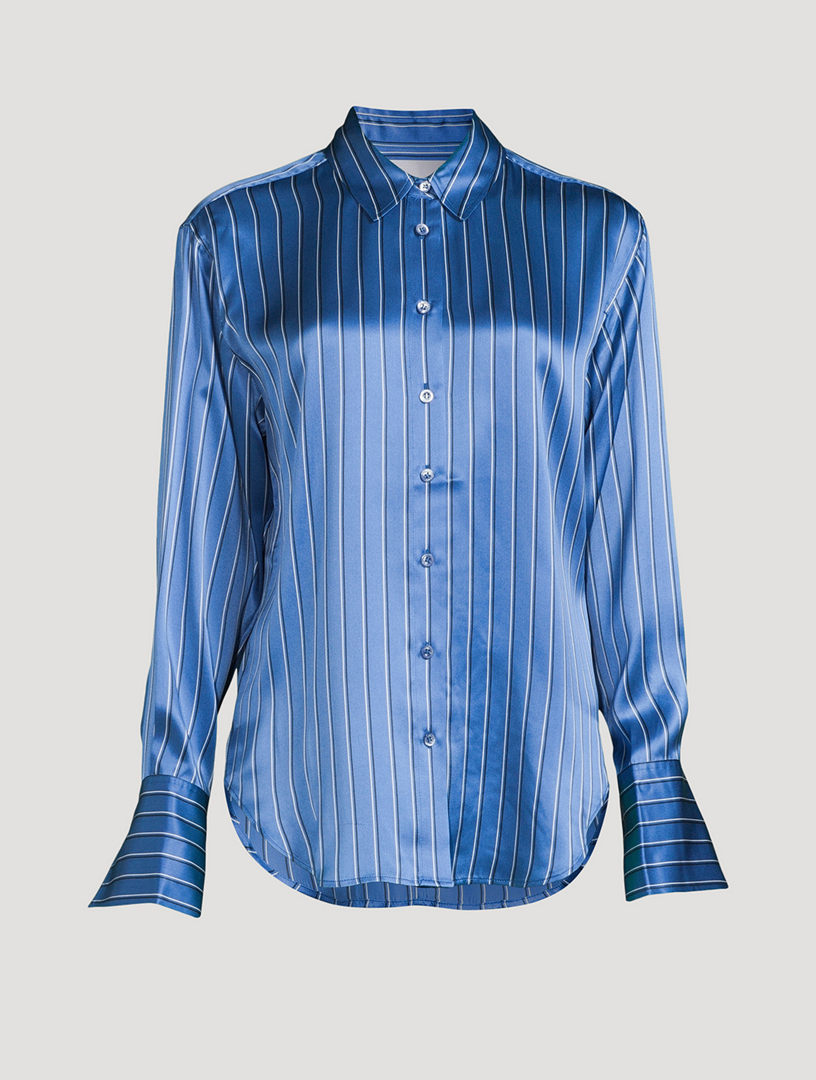 RELAXED BLUE STRIPED SHIRT BLUE STRIPE – FRAME