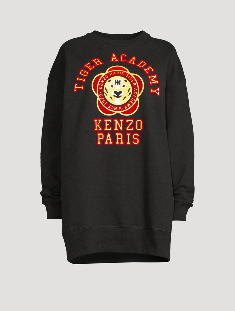 Kenzo logo sales sweatshirt dress