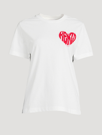 Tee-shirt à logo Kenzo en forme de cœur