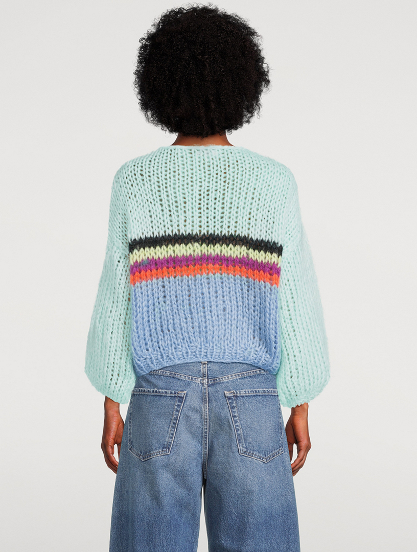 Stripes Galore Mohair-Blend Sweater