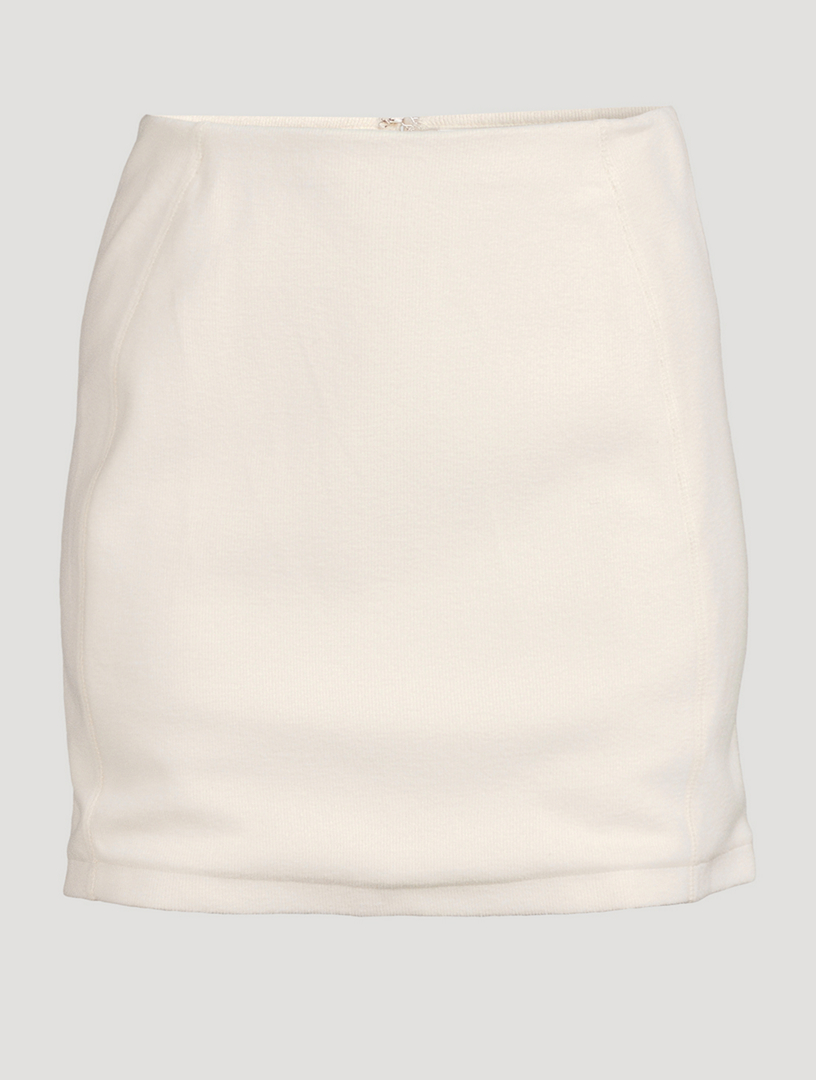KOTN Cozy Mini Skirt  White