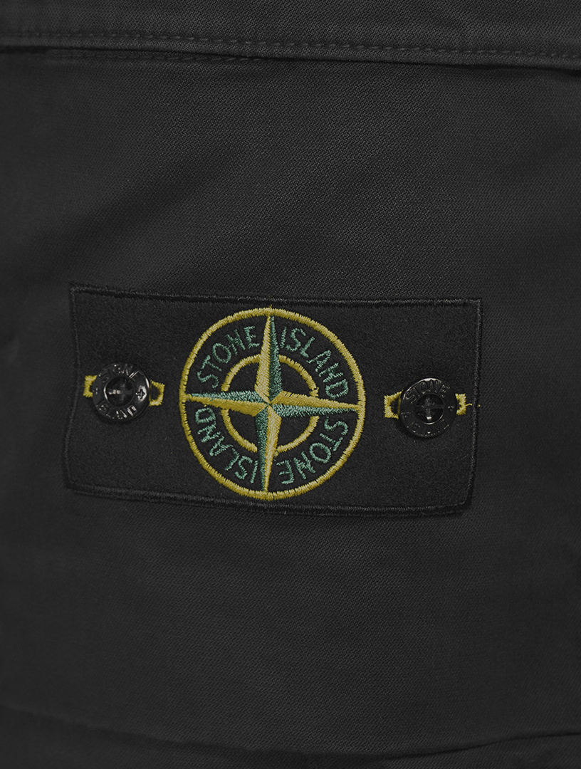 STONE ISLAND LINEN CARGO SHORTS - X Clothing