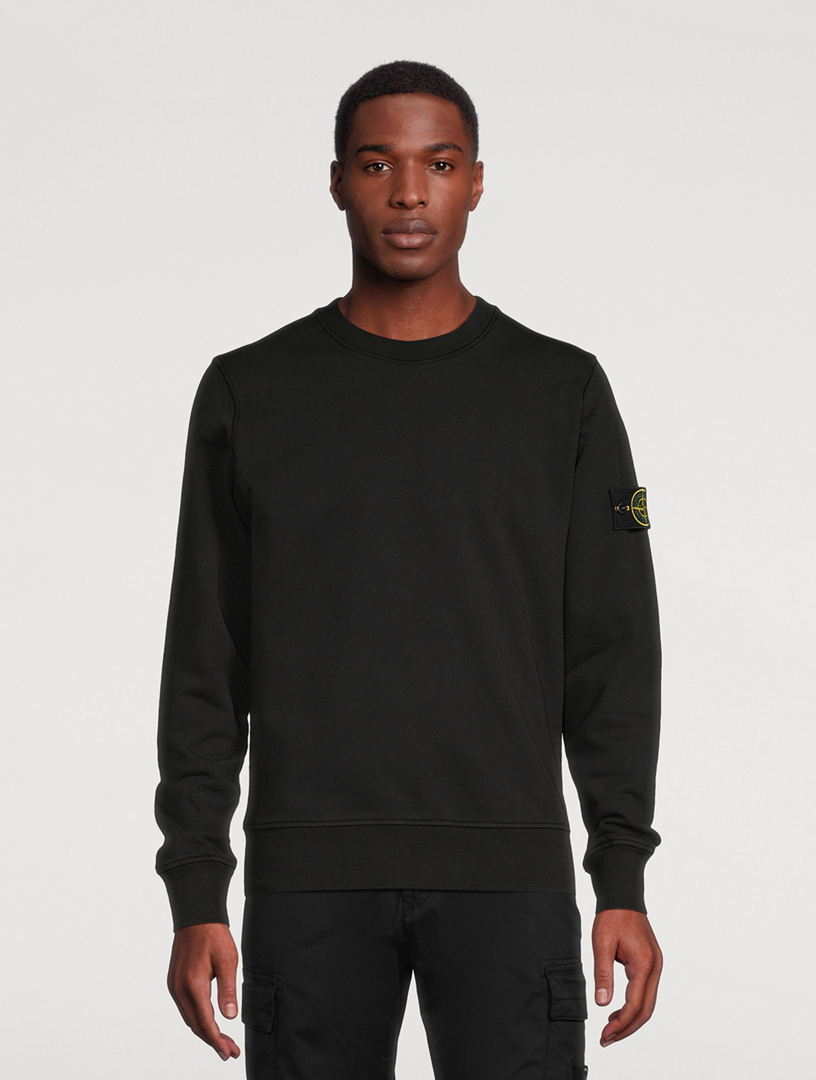 STONE ISLAND Cotton Crewneck Sweatshirt | Holt Renfrew